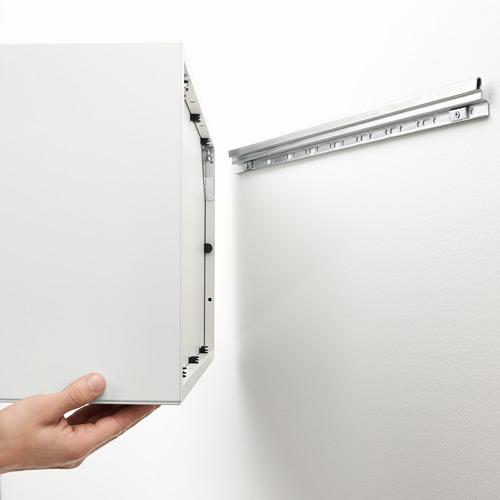 EKET - wall-mounted shelving unit w 4 comp, white stained oak effect | IKEA Taiwan Online - PE616266_S4