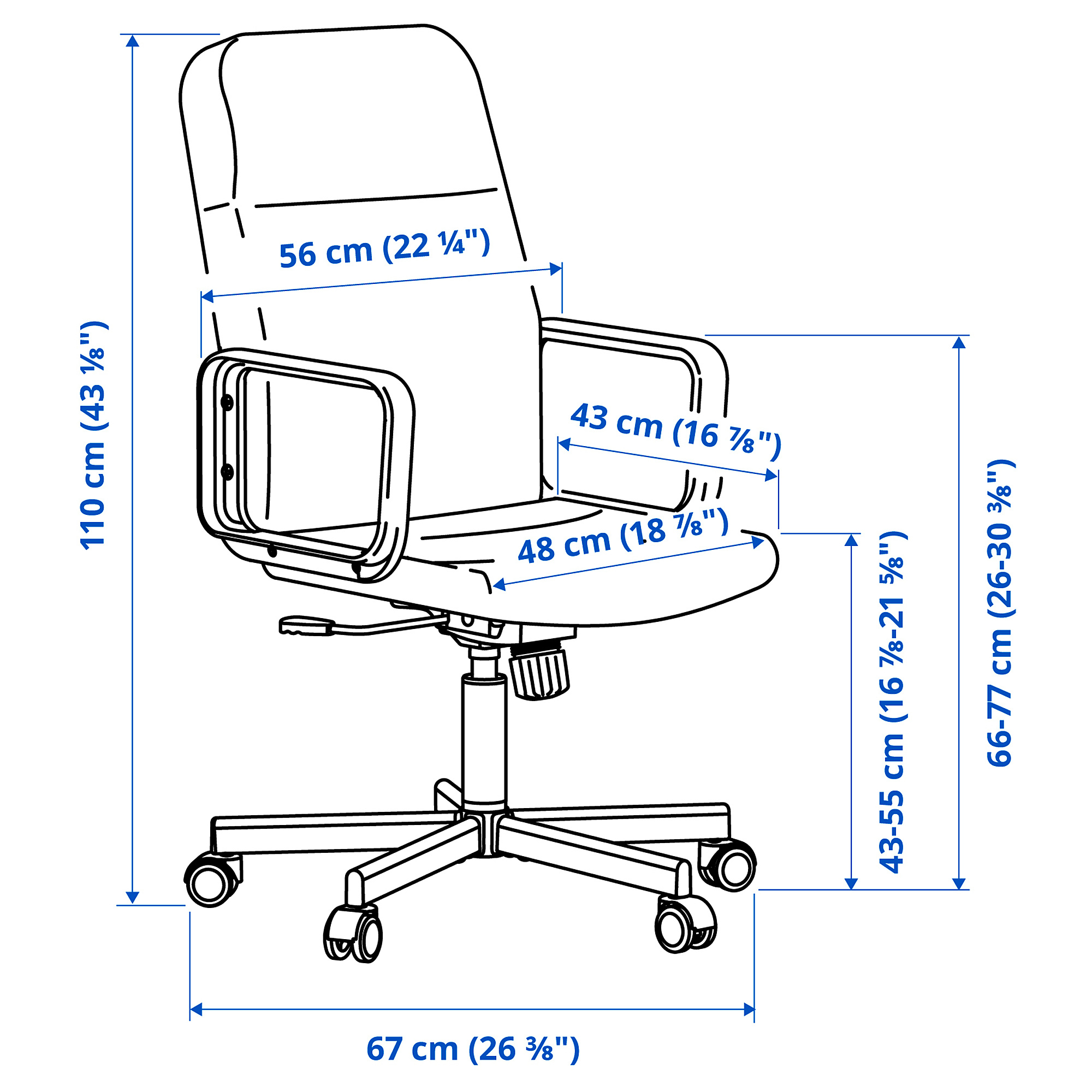 RENBERGET swivel chair