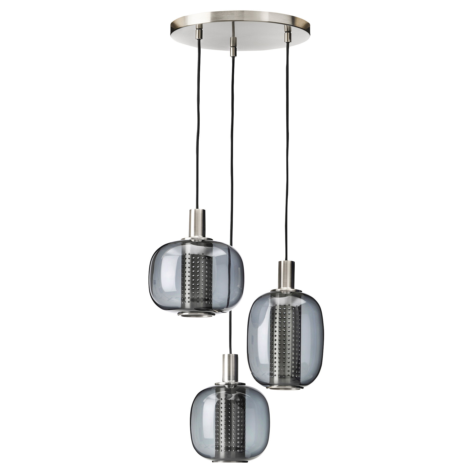 HÖGVIND pendant lamp with 3 lamps