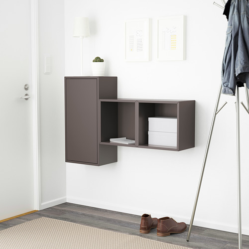 EKET - cabinet w door and 2 shelves, dark grey | IKEA Taiwan Online - PE617870_S4