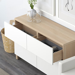 BESTÅ - storage combination w doors/drawers, Lappviken white | IKEA Taiwan Online - PE538387_S3