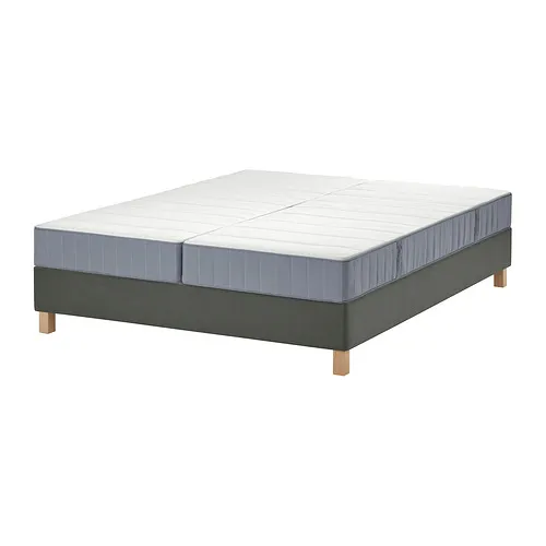 LYNGÖR - divan bed, Vesteröy firm/extra firm/light blue dark grey, 180x200 cm | IKEA Taiwan Online - PE921972_S4