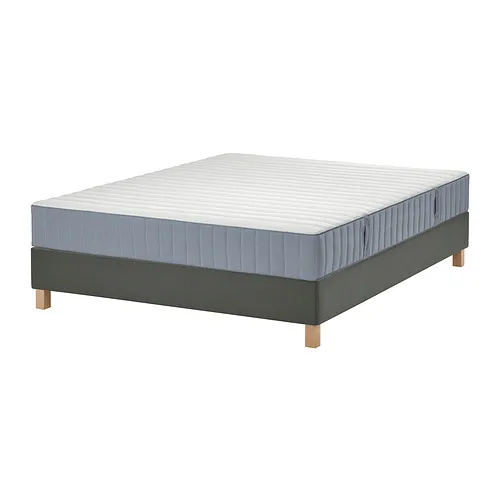 LYNGÖR - divan bed, Valevåg firm/light blue dark grey, 150x200 cm | IKEA Taiwan Online - PE921976_S4