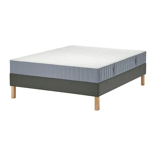 LYNGÖR - divan bed, Valevåg firm/light blue dark grey, 120x200 cm | IKEA Taiwan Online - PE921985_S4