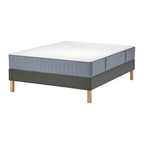 LYNGÖR - divan bed, Vågstranda firm/light blue dark grey, 150x200 cm | IKEA Taiwan Online - PE921987_S4