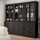 HAVSTA - 玻璃門櫃組合, 深棕色 | IKEA 線上購物 - PE693119_S1