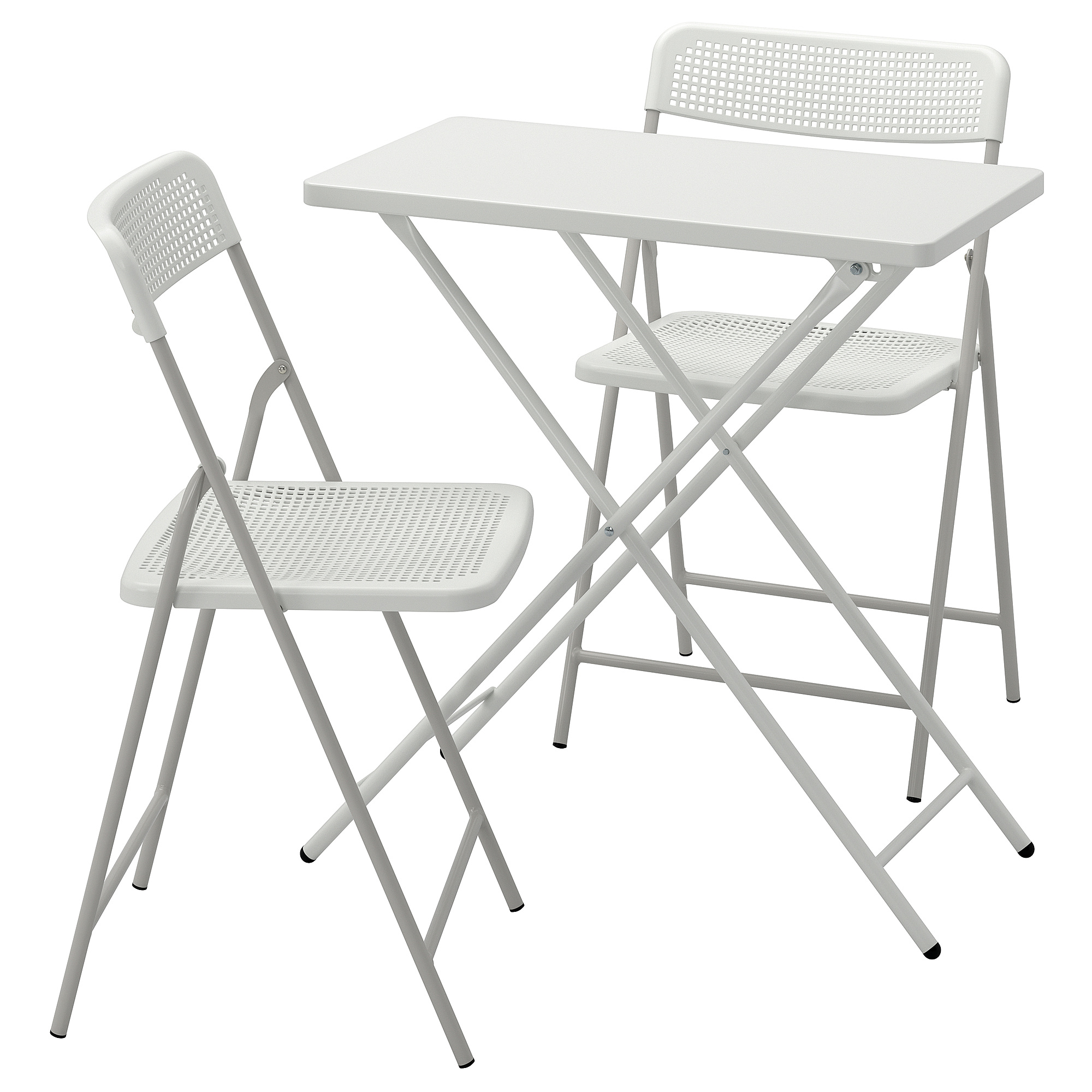 TORPARÖ table and 2 folding chairs, outdoor