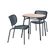 DUVSKÄR table and 2 chairs