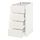 METOD - 底櫃附4面板/4抽屜, 白色 Förvara/Veddinge 白色 | IKEA 線上購物 - PE656023_S1
