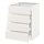 METOD - 底櫃附4面板/4抽屜, 白色 Förvara/Veddinge 白色 | IKEA 線上購物 - PE655969_S1