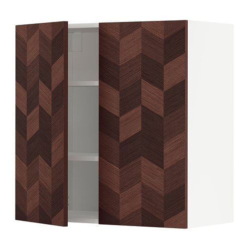 METOD wall cabinet with shelves/2 doors