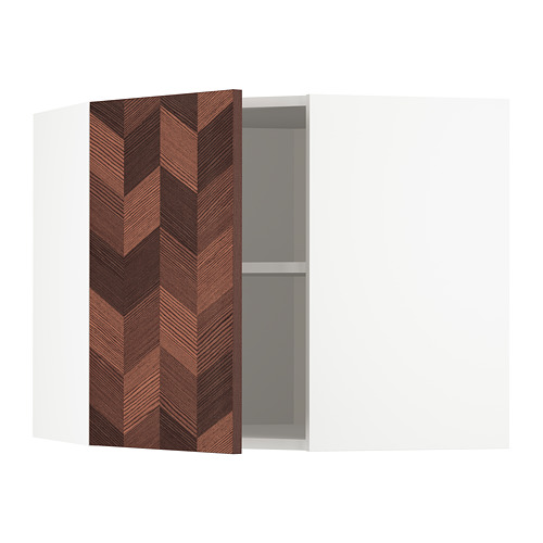 METOD corner wall cabinet with shelves