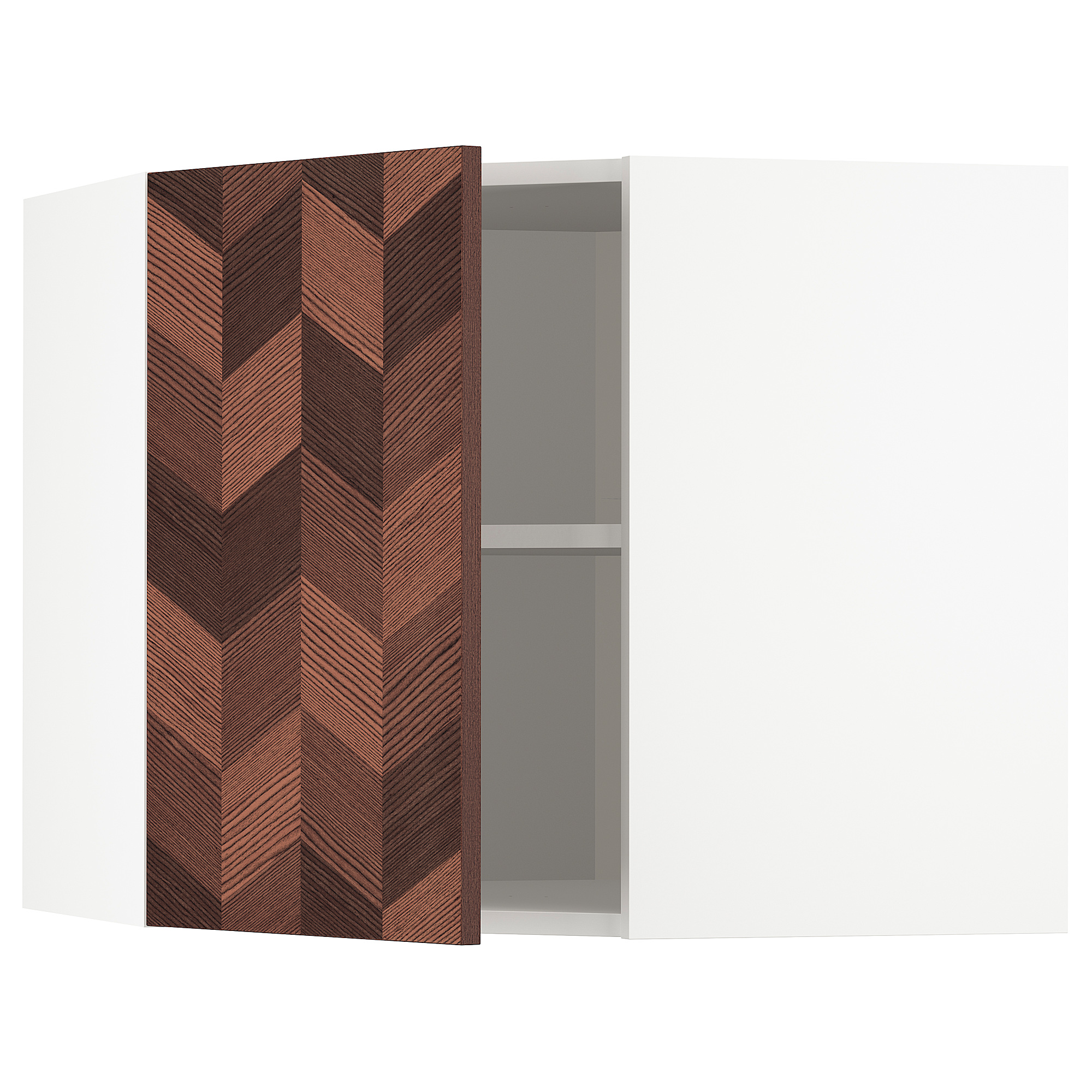 METOD corner wall cabinet with shelves