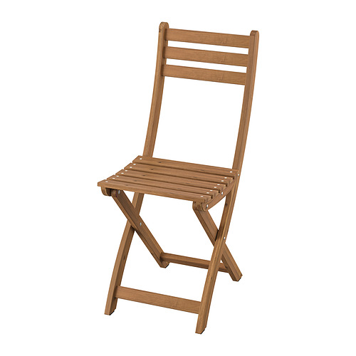 ASKHOLMEN - chair, outdoor, foldable dark brown | IKEA Taiwan Online - PE922035_S4