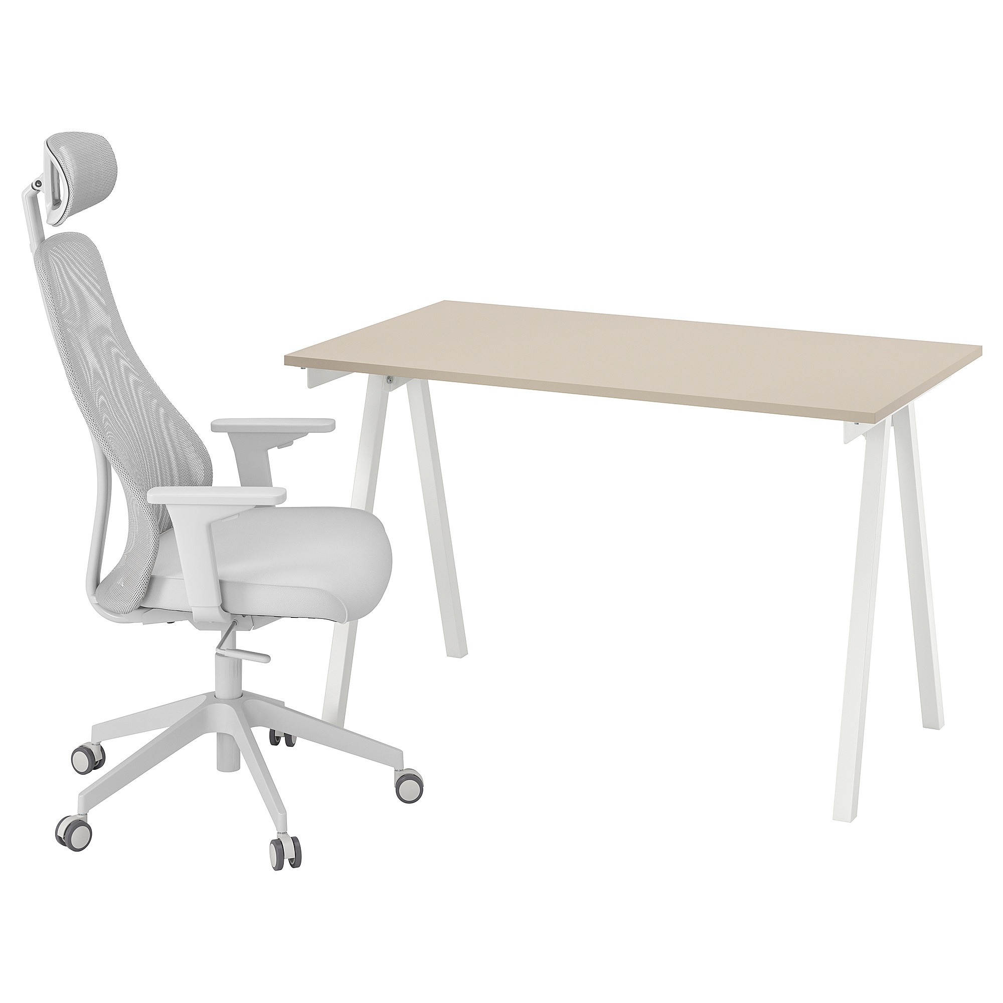 TROTTEN/MATCHSPEL desk and chair