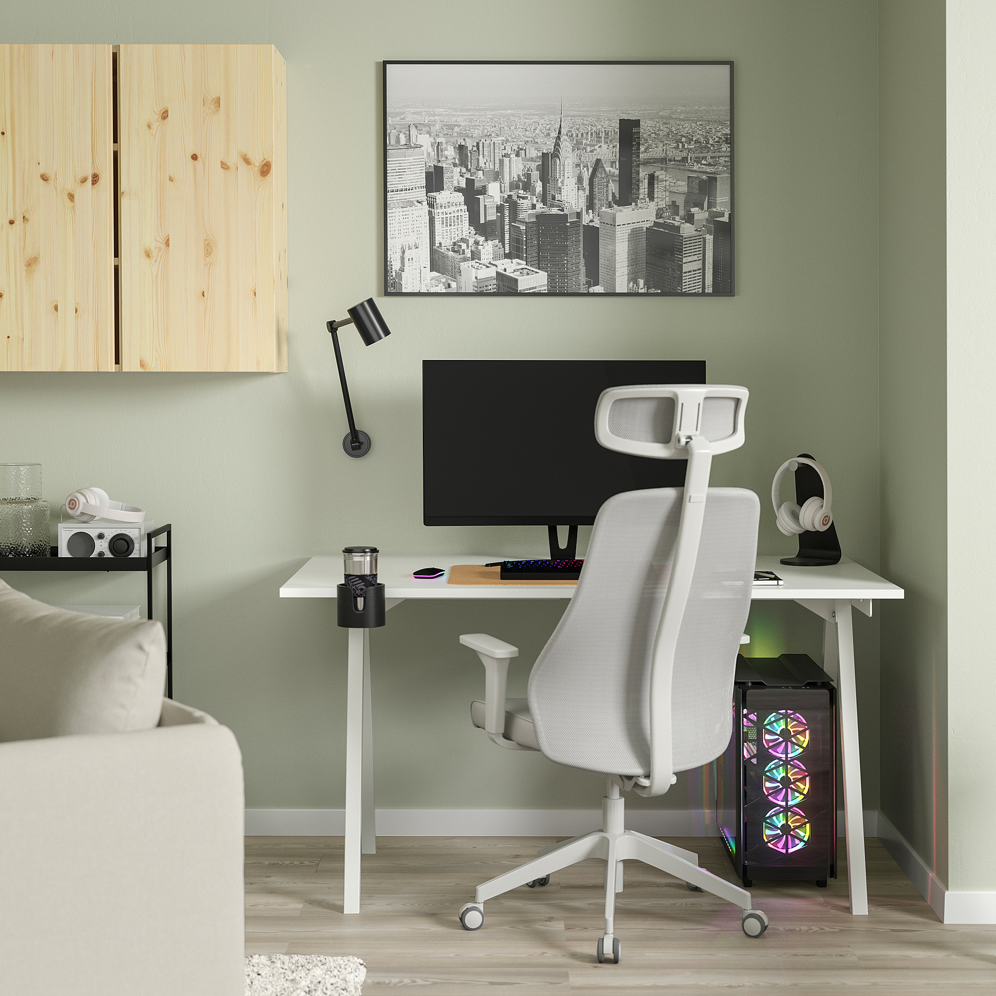 TROTTEN/MATCHSPEL desk and chair
