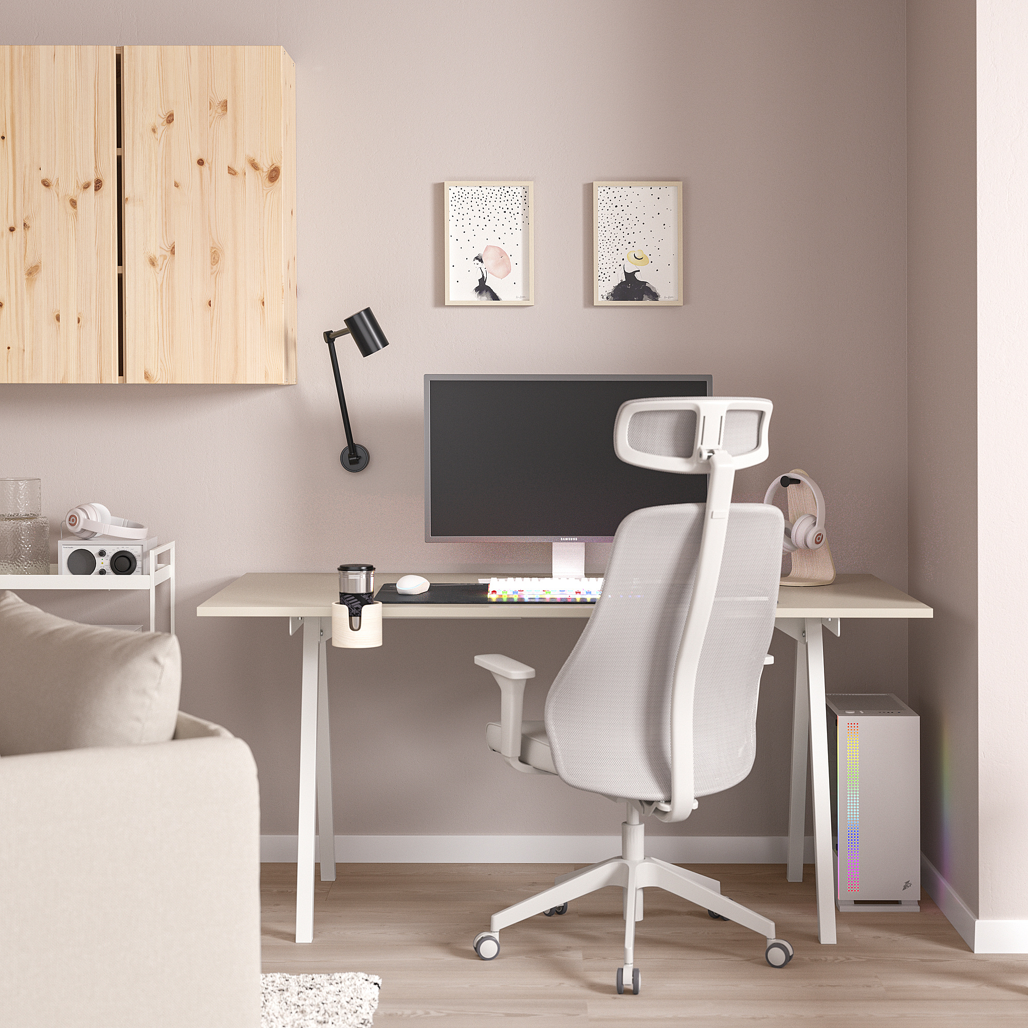 TROTTEN/MATCHSPEL desk and chair