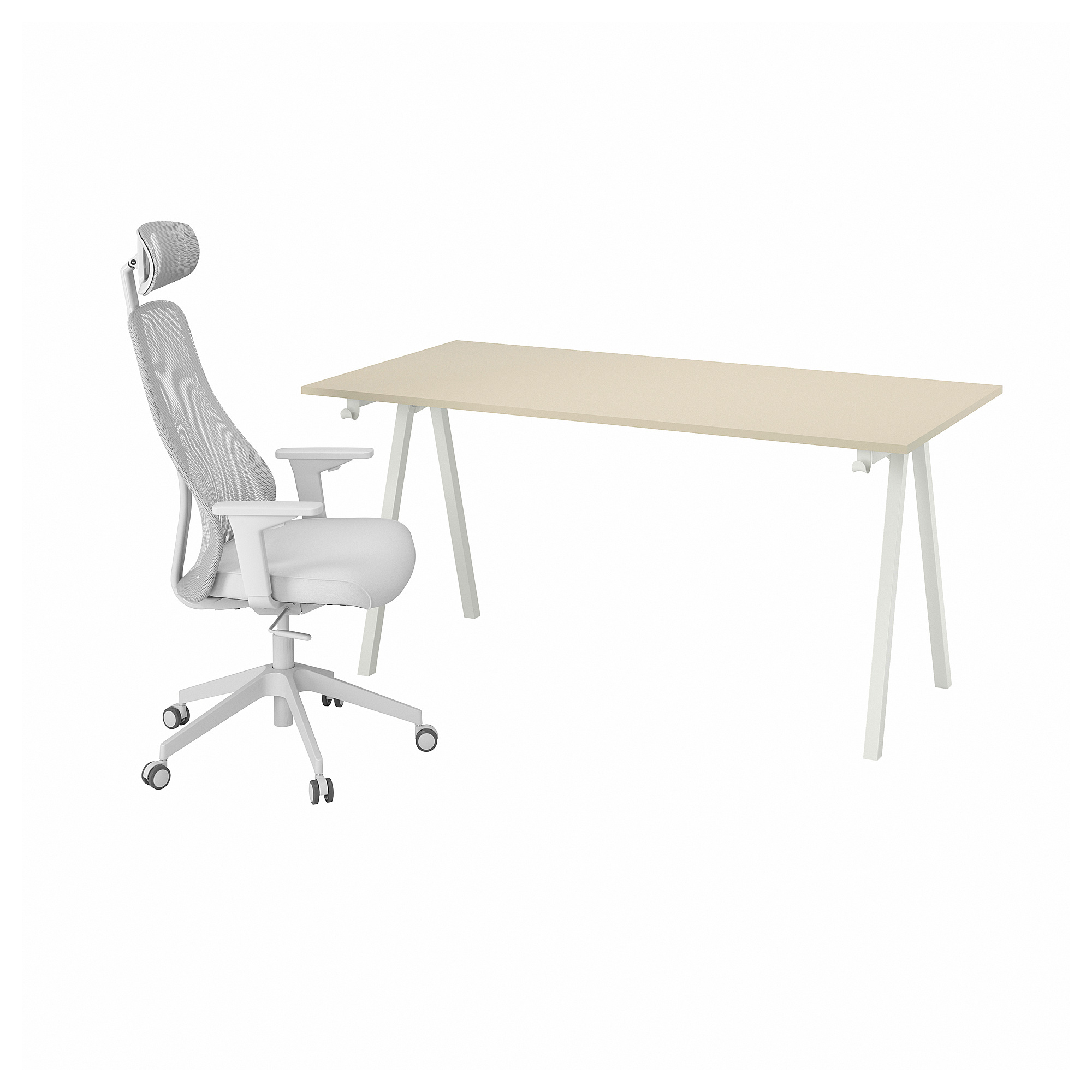 TROTTEN/MATCHSPEL desk and chair