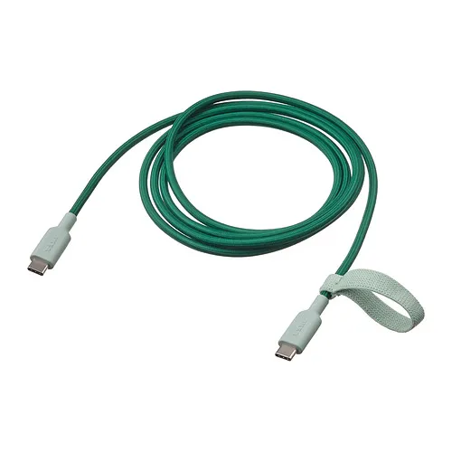 LILLHULT - USB-C轉USB-C, 綠色, 1.5 公尺 | IKEA 線上購物 - PE922089_S4