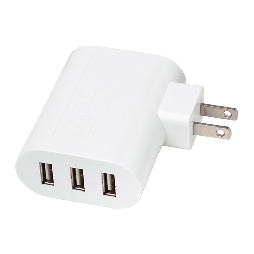 KOPPLA - 3-port USB charger, white | IKEA Taiwan Online - PE704169_S4