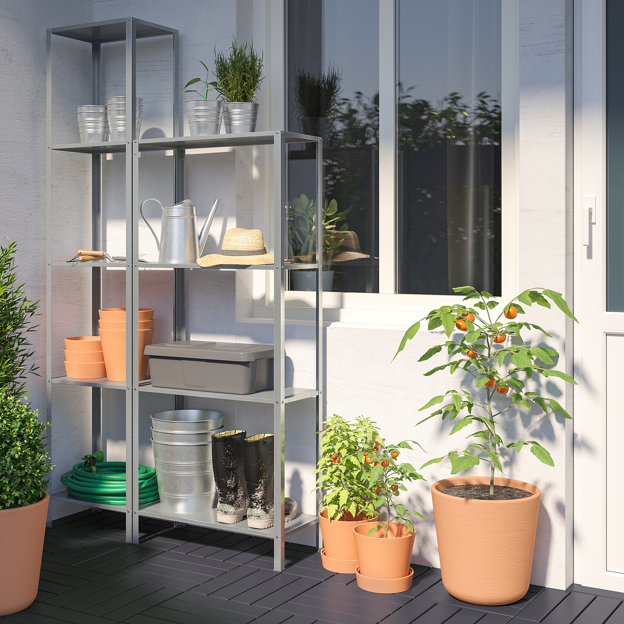 HYLLIS shelving unit in/outdoor