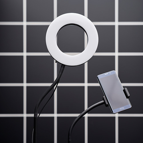 LÅNESPELARE ring light with phone holder