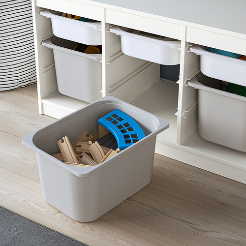 TROFAST - 收納組合附收納盒, 白色/灰色 | IKEA 線上購物 - PE842967_S4