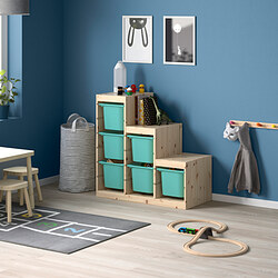 TROFAST - storage combination, light white stained pine/orange | IKEA Taiwan Online - PE770483_S3