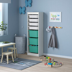 TROFAST - storage combination with boxes, white/white pink | IKEA Taiwan Online - PE770545_S3