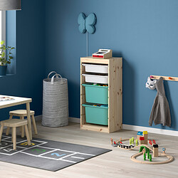 TROFAST - storage combination with boxes, light white stained pine white/black | IKEA Taiwan Online - PE653546_S3