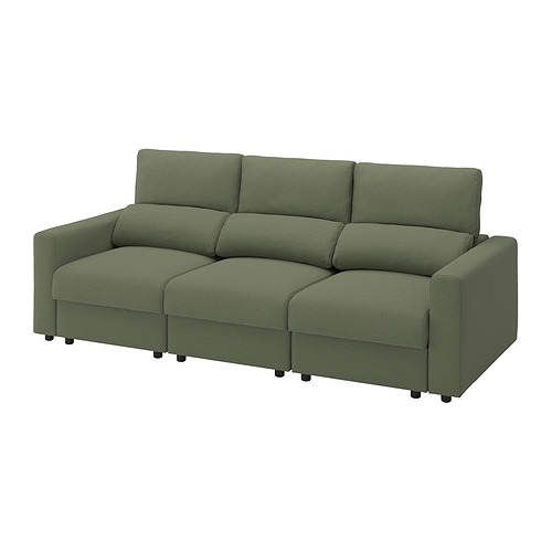MALMKÖPING - 3-seat sofa, Tibbleby grey-green | IKEA Taiwan Online - E1019940_S4