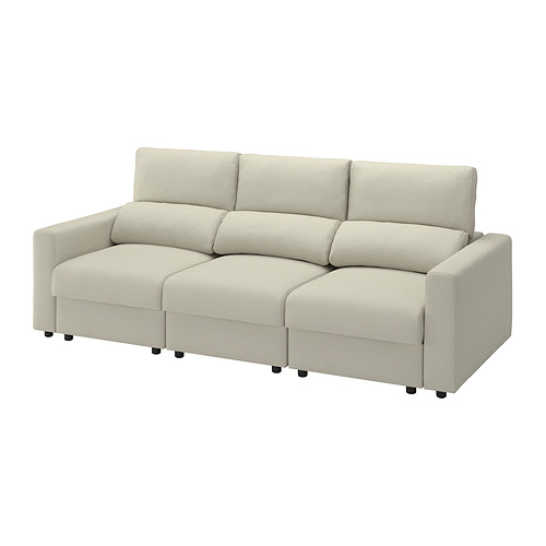 MALMKÖPING - 3-seat sofa, Tibbleby light beige | IKEA Taiwan Online - E1019941_S4