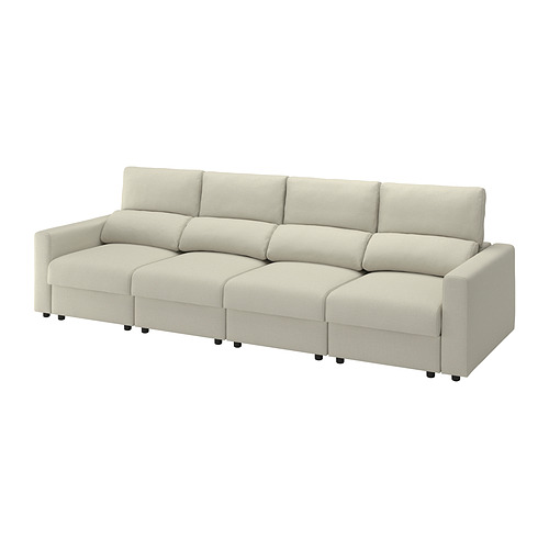 MALMKÖPING - 4-seat sofa, Tibbleby light beige | IKEA Taiwan Online - E1019942_S4