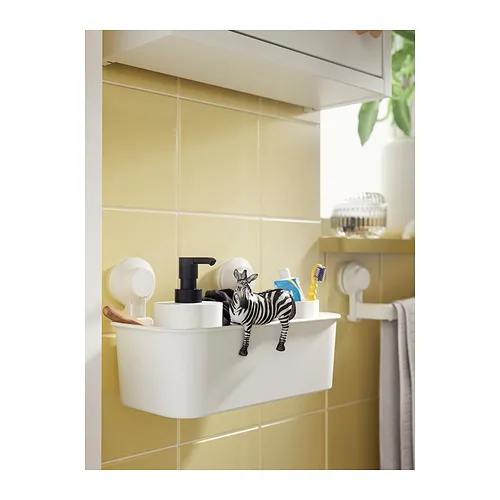 TISKEN basket with suction cup