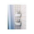 TISKEN corner shelf unit with suction cup