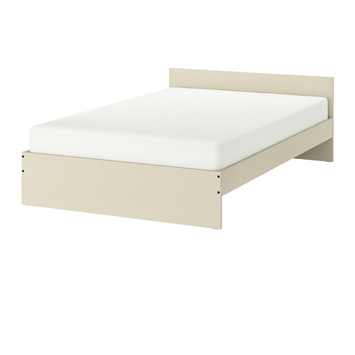GURSKEN - 雙人床框附床頭板, 淺米色, 附Luröy床底板條 | IKEA 線上購物 - PE798165_S4