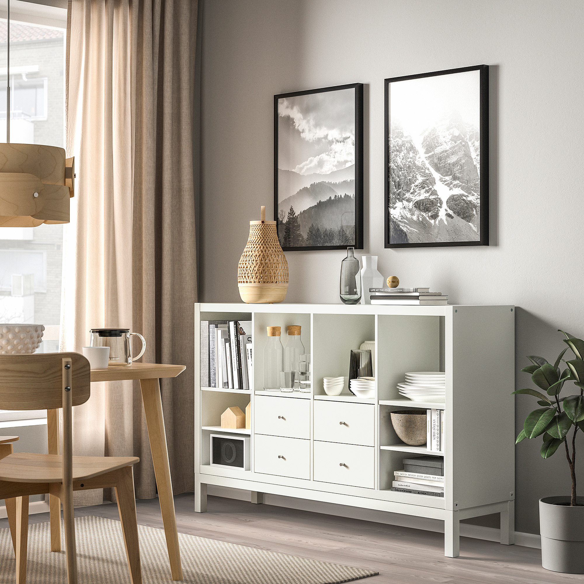 KALLAX shelving unit with underframe