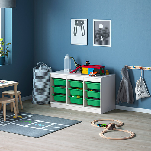 TROFAST - 收納組合附收納盒, 白色/綠色 | IKEA 線上購物 - PE843097_S4