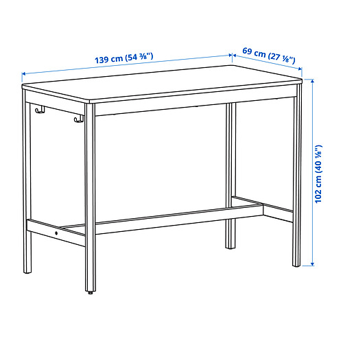 IDÅSEN underframe for table top