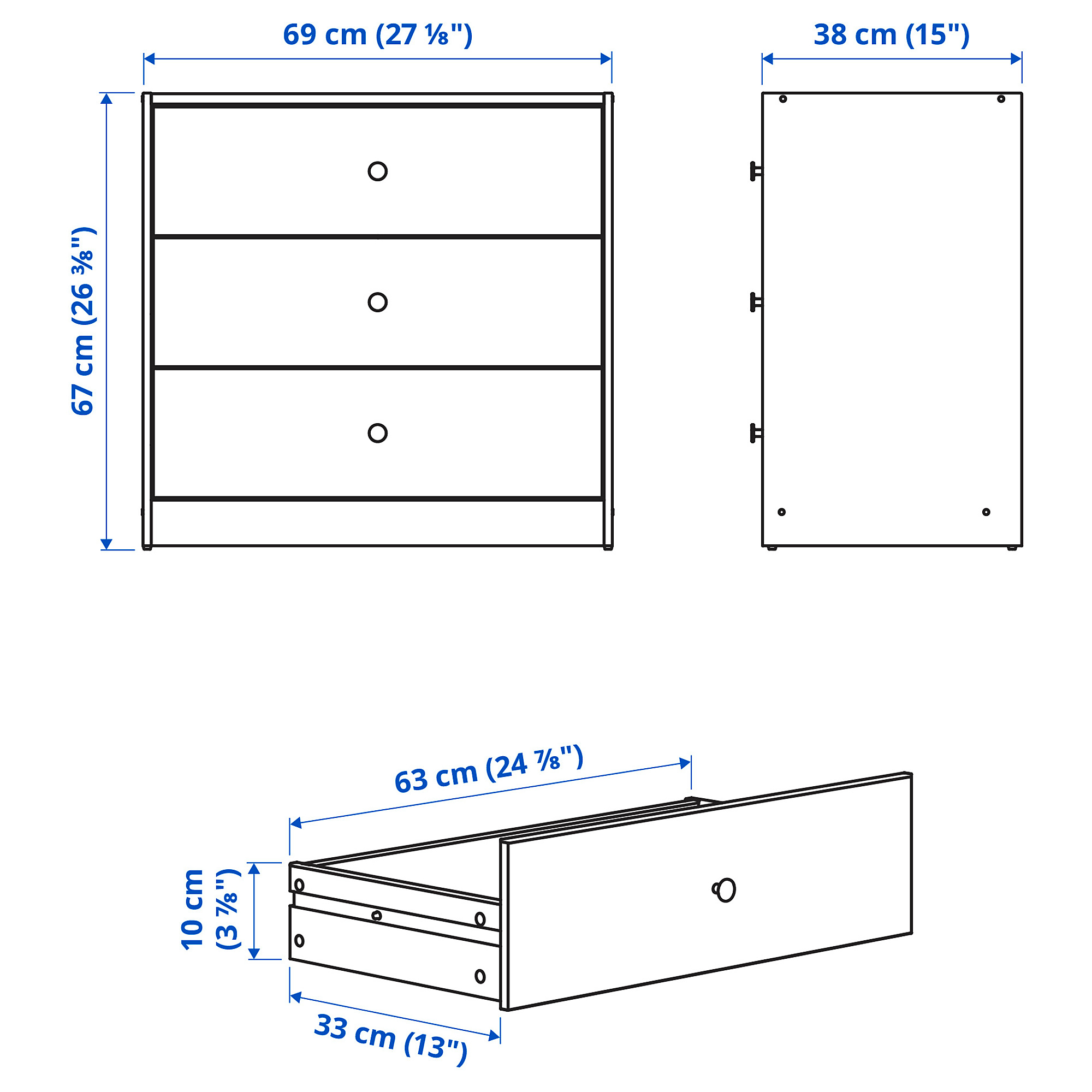 GURSKEN bedroom furniture, set of 5