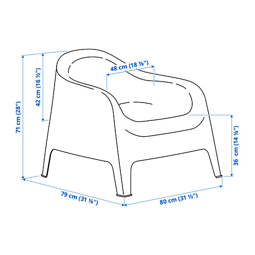 SKARPÖ - 戶外扶手椅, 深米色 | IKEA 線上購物 - PE798292_S4