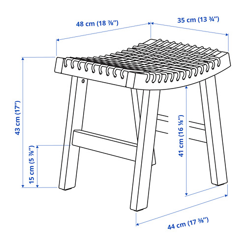 STACKHOLMEN stool, outdoor