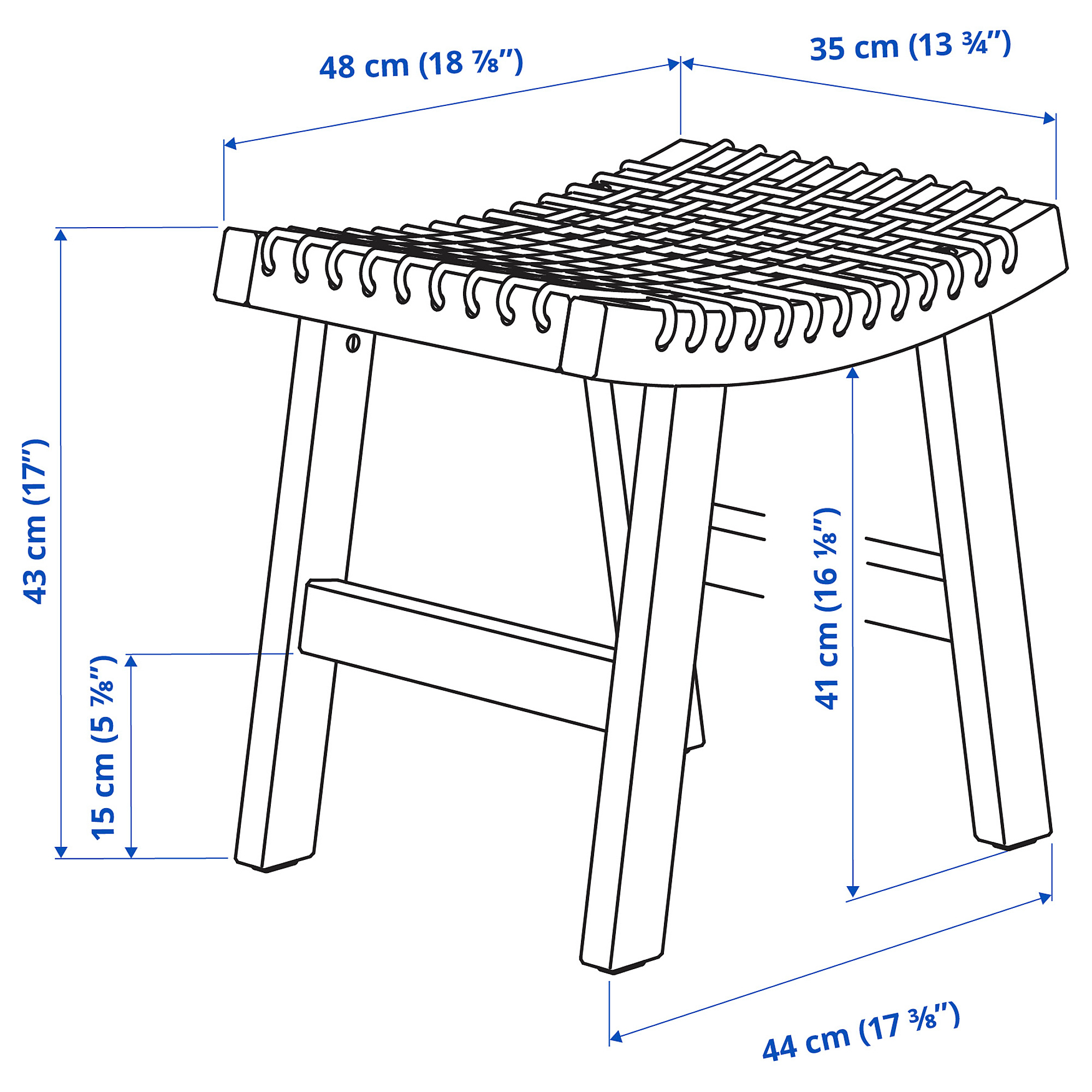 STACKHOLMEN stool, outdoor