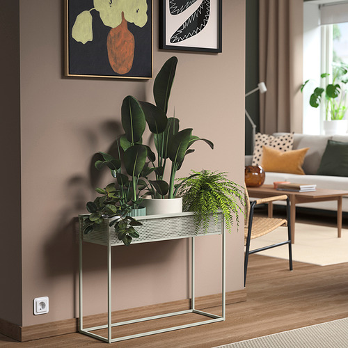 BLÅKRÅKA - 盆栽架，室內/戶外用/淺灰米色，59 公分 | IKEA 線上購物 - E1020185_S4