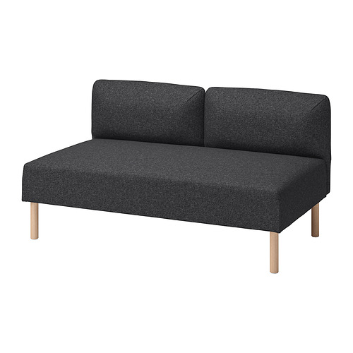 LILLEHEM - 二人座椅, Gunnared/深灰色 木質 | IKEA 線上購物 - PE922382_S4