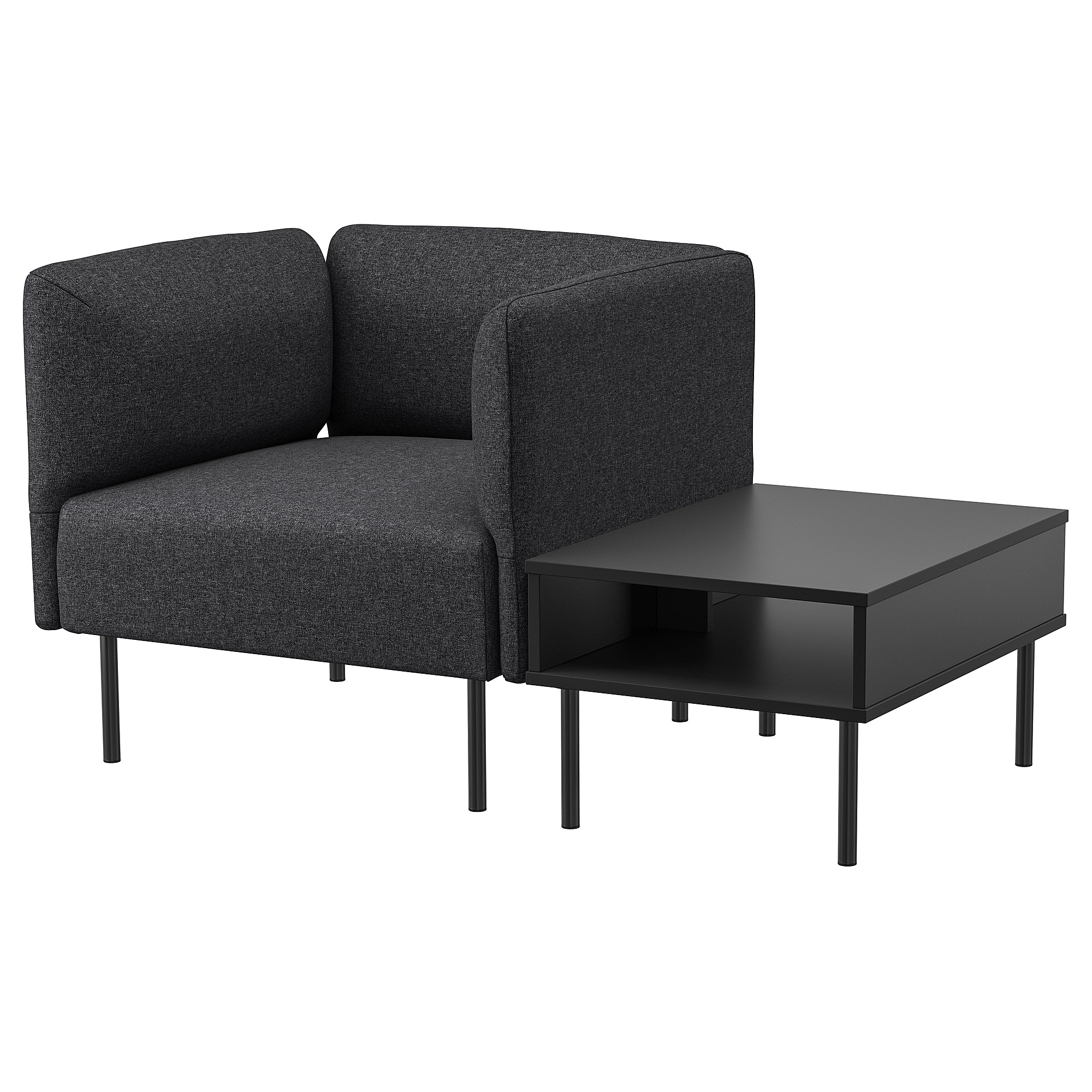 LILLEHEM armchair with side table