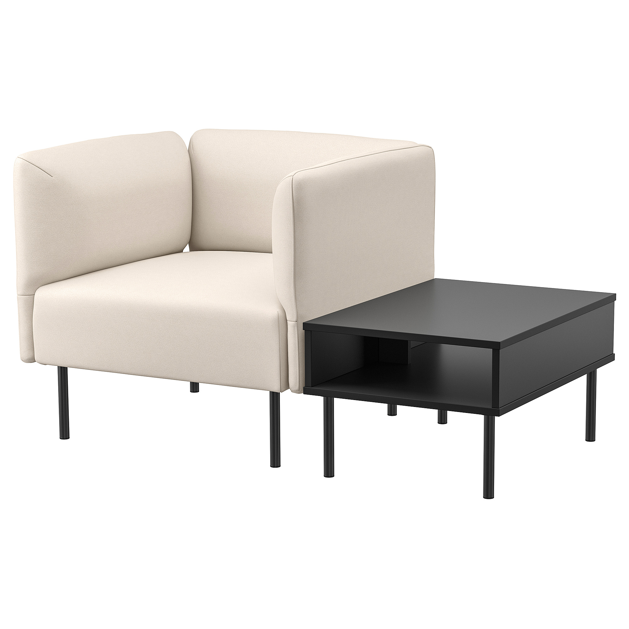 LILLEHEM armchair with side table