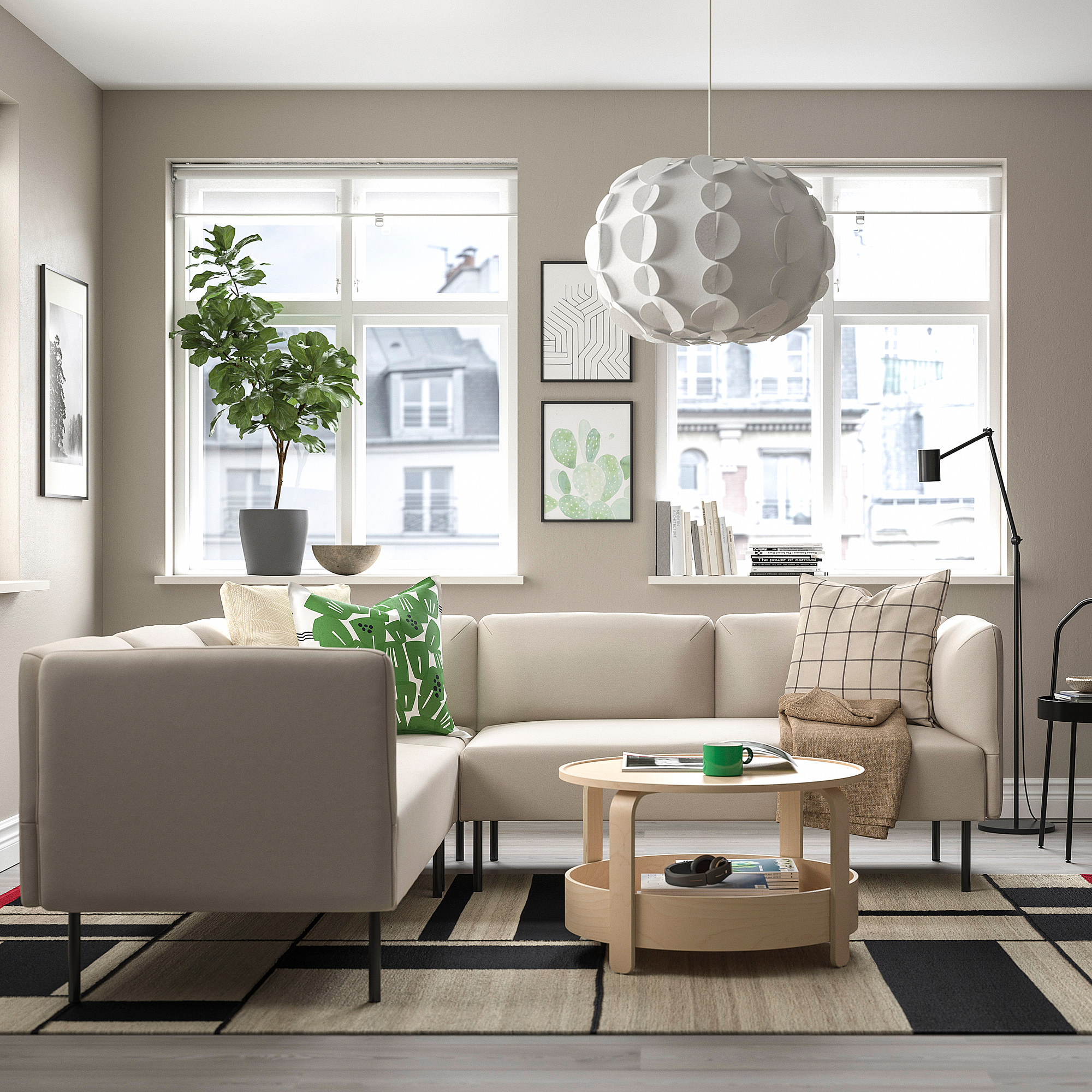 LILLEHEM modular corner sofa, 4 seat