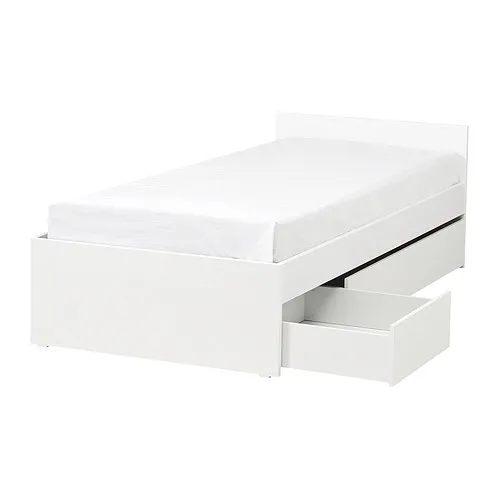 VIHALS - 單人床框附2收納盒, 白色/Luröy, 90x200 公分 | IKEA 線上購物 - PE988912_S4