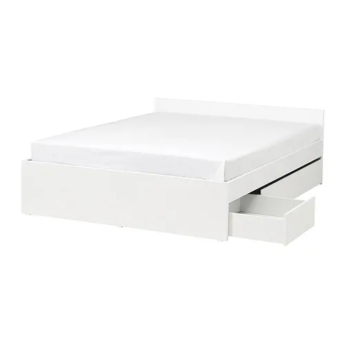 VIHALS - 床框附2收納盒, 白色/Luröy, 150x200 公分 | IKEA 線上購物 - PE988919_S4